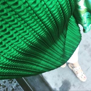 Yigal Azrouël emerald silk top, 4